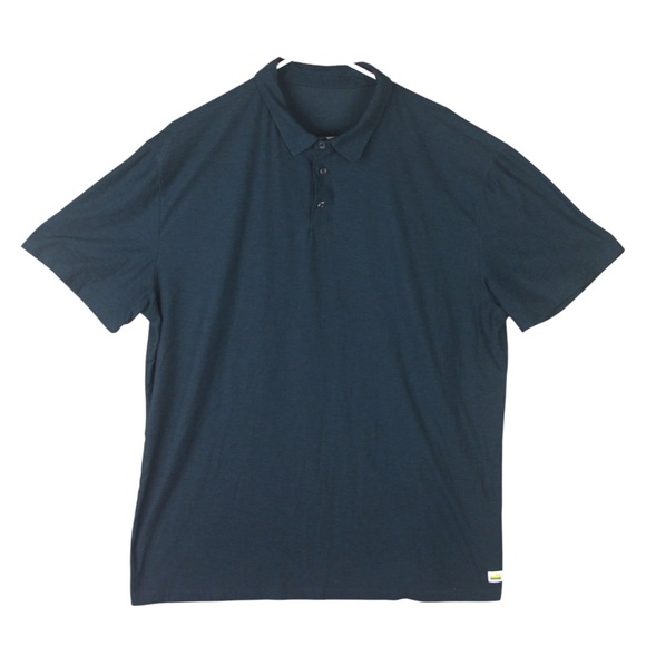 Vuori Other - Vuori Strato Tech Polo Shirt Mens XL Navy Blue Short Sleeve Lightweight V188 EUC